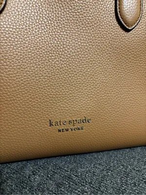 Kate Spade Bungalow Large Satchel - Tan Leather with Dust Bag thumbnail 4
