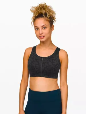 Lululemon Athletica Black Leopard Print Enlite Bra Size 34C thumbnail 7