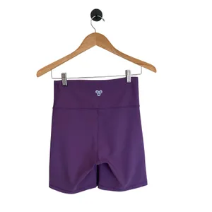 Aritzia TnAction Ribbed High-Rise 7" Biker Shorts in Breezy Purple Size Medium thumbnail 4
