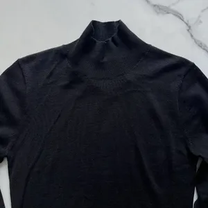NWT J. Crew Carolyn Turtleneck in Merino Wool Fitted Sweater Black Size Small thumbnail 6
