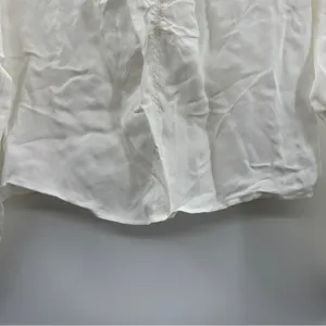 Madewell Brushed Ruched-Front Long Sleeve V Neck Top in Lighthouse Sz 0‎ NEW thumbnail 5