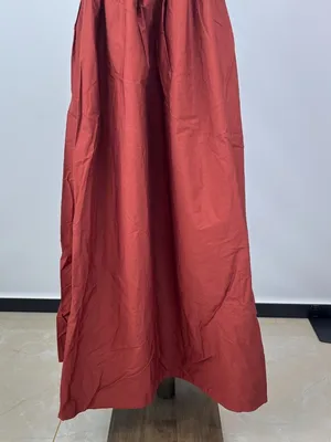 NWOT Farm Rio Cotton Burgundy Sleeveless Midi Dress Size XS thumbnail 6