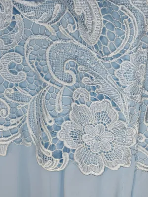 JJs House Light Blue Lace Bodice A-Line Midi Evening Formal Prom Gala Dress NWT thumbnail 9