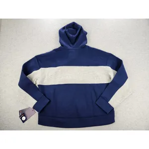Fanatics Women Minnesota Twins Baseball Navy Stripe Logo Pullover Hoodie Sweatshirt LARGE thumbnail 9