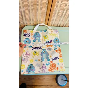 Disney Pixar Monsters Inc all over print canvas tote shopping bag thumbnail 4