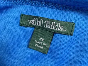 Wild Fable Bright Blue Stretch Lace Seamless Halter Top Size XS thumbnail 6
