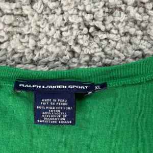 Ralph Lauren Sport Green Pima Cotton Lyocell V-Neck Long Sleeve Tee XL thumbnail 3