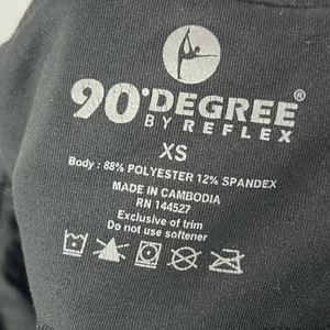 90 Degree by Reflex‎ Black Mid Rise 7/8 Athletic Leggings XS thumbnail 6