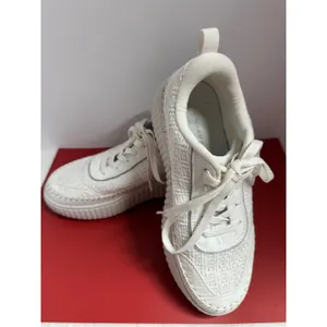 Dream Paris Women White Tweed Lace Up Sneakers Casual Comfort Shoes US 8 EUR 39 thumbnail 2