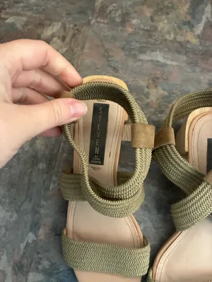 Steve by Steve Madden Olive Green Block Heels  thumbnail 2
