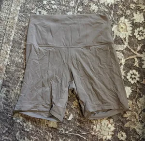 lululemon athletica High-Waist Bike Shorts in Taupe thumbnail 1