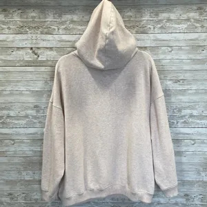 Aerie Womens L Hoodie Pink Oversized Tunic w/ Fur Lined Hood and Pocket Pullover thumbnail 5
