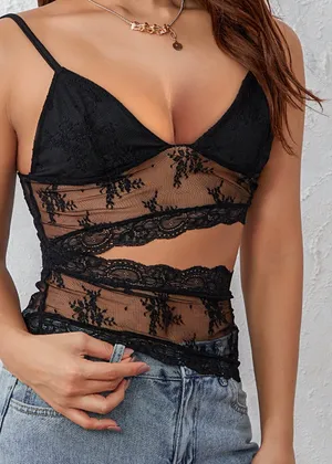 Edikted Top Black Lace thumbnail 1