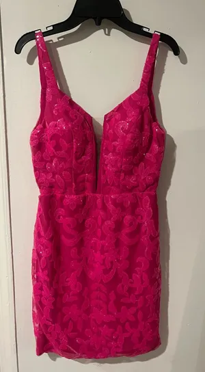 Hoco Dress Pink thumbnail 1