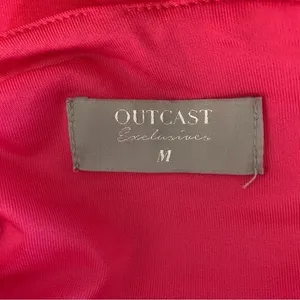 Outcast Exclusives Pink Off Shoulder Top Medium Y2K Clubwear Sexy thumbnail 6