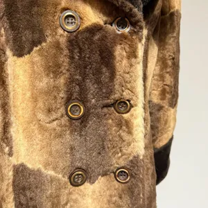 Vintage Faux Fur Coat Brown Size L thumbnail 7