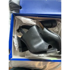 Apt. 9 Bootie Womens Size 8 Black Peep Toe Slingback Shootie Block Heel Comfort thumbnail 3