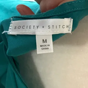 Society + Stitch Teal Green V-Neck Cami Tank Top Adjustable Straps Size M‎ thumbnail 5