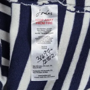 Joules‎ Knitwear Womens Striped Long Sleeve Sweater Dress Pockets Red Navy thumbnail 6