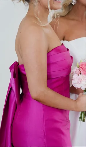 Pink formal dress Size 12 thumbnail 1