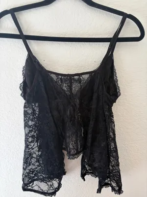 Urban Outfitters black lace tank thumbnail 3