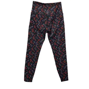 Beyond Yoga Women Leggings M Black Floral High Rise Stretch Yoga Athleisure‎ thumbnail 4