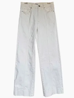 Paige Sasha Wide-Leg Jeans in Toasted Ecru Sz 29 thumbnail 3