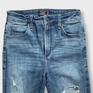 Abercrombie & Fitch Destroyed Simone High Rise Super Skinny Jeans Sz 26 thumbnail 3