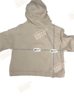 Calvin Klein Performance Hoodie Womens Pullover Beige Logo Zip Pocket Drawstring thumbnail 3