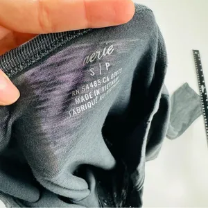 Aerie Smoked Gray Long Sleeve Front Knot‎ Shirt Size Small thumbnail 6