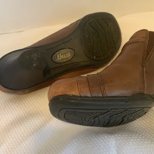 Bass Bertie Women’s Size 8 Boho Artsy Casual Brown Leather Clogs Slip-On Shoes thumbnail 6