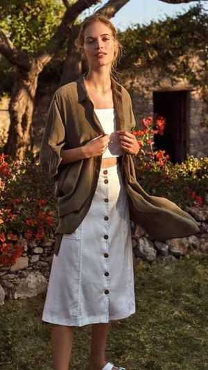 Akemi + Kin Riverine Midi Skirt thumbnail 1