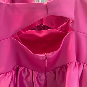 Mac Duggal Pink Mini Dress Bow Size 6 Present Sexy Cute Elle Rush Date Dance NWT thumbnail 8