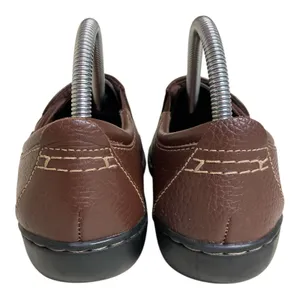 Clarks Ashland Lane Q Redwood Brown Leather Slip-On Comfort Loafers Size 9.5M thumbnail 4