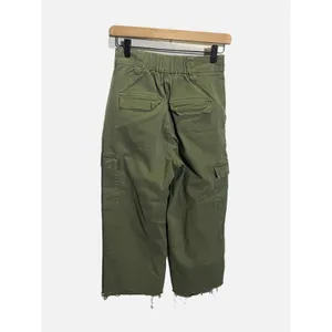 BDG Cargo Pants Womens S Green Raw Hem High Rise Utility Streetwear Wide Leg thumbnail 4