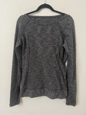 {10} Lululemon Race Your Pace Long Sleeve Coco Pique Black thumbnail 1
