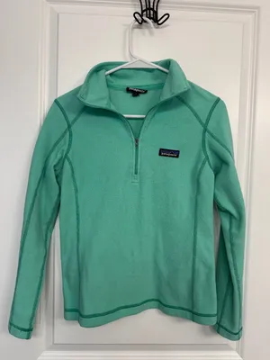 Patagonia Teal Microfleece Quarter Zip Pullover Women’s XS thumbnail 3