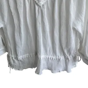 See By Chloe blouse M georgette chiffon crystal white‎ top thumbnail 7