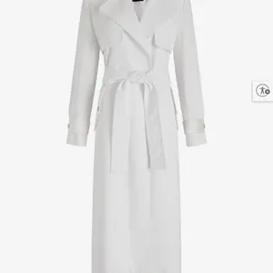 Express Classic White Belted Coat thumbnail 5