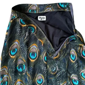Like New Show Me Your Mumu Peacock Feather Maxi Skirt Size Small thumbnail 7