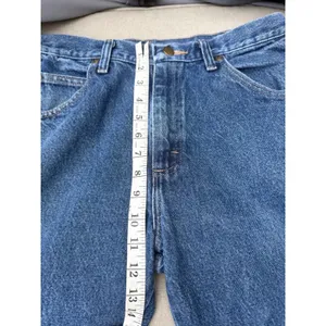 Wrangler Blue Relaxed Straight Jeans raw hem 32x32 thumbnail 8