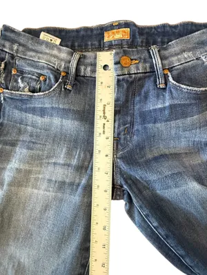 MOTHER The Looker Tequila Truth Skinny Jeans Distressed Women’s Size 28 thumbnail 10