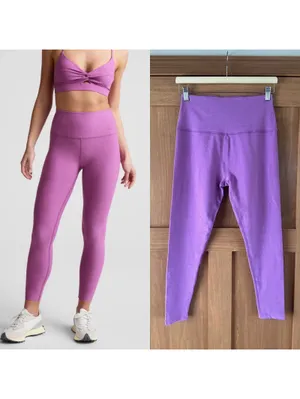 Beyond Yoga Spacedye Caught in the Midi High Waisted Leggings Fun Fuchsia Large thumbnail 2