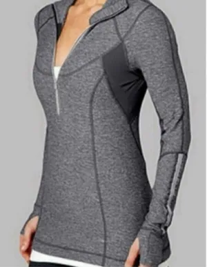 Lululemon Run Dash Halpf Zip Pullover Static Black 6 thumbnail 1