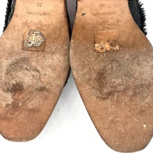 Free People Butterfly Effect Faux Fur Crushed Velvet Mules Green Sz EU 38 US 7.5 thumbnail 7