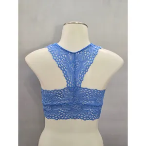 Aerie Blue Whimsy Romantic Boudoir Bridal Cottage Lingerie Lace Bralette Small thumbnail 2