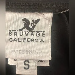 Revolve Sauvage California Rio Swim Bikini Bottom‎ in Black Sz S thumbnail 5