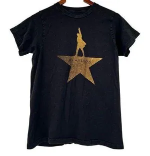 Creative Goods Hamilton star logo Musical merch short sleeve t-shirt size medium thumbnail 1