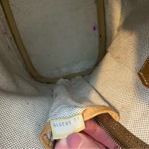 Vintage Dooney and bourke Domed‎ Signature Jacquard Tan Brown Leather Crossbody thumbnail 2