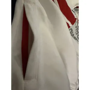 Abercrombie & Fitch‎ Track Jacket XS White Red Zip Up Tennis Y2k Retro Athletic thumbnail 7